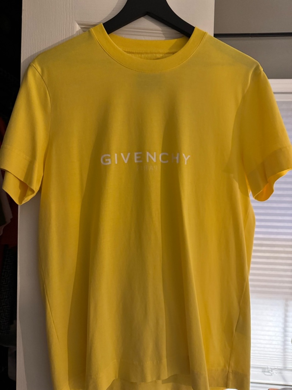 Givenchy Yellow Logo Crewneck Tee